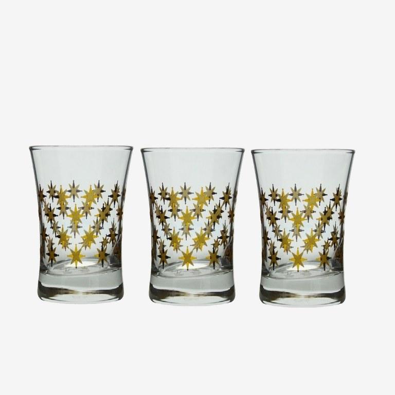 Pasabahce stardust tumbler set 3pcs 7oz