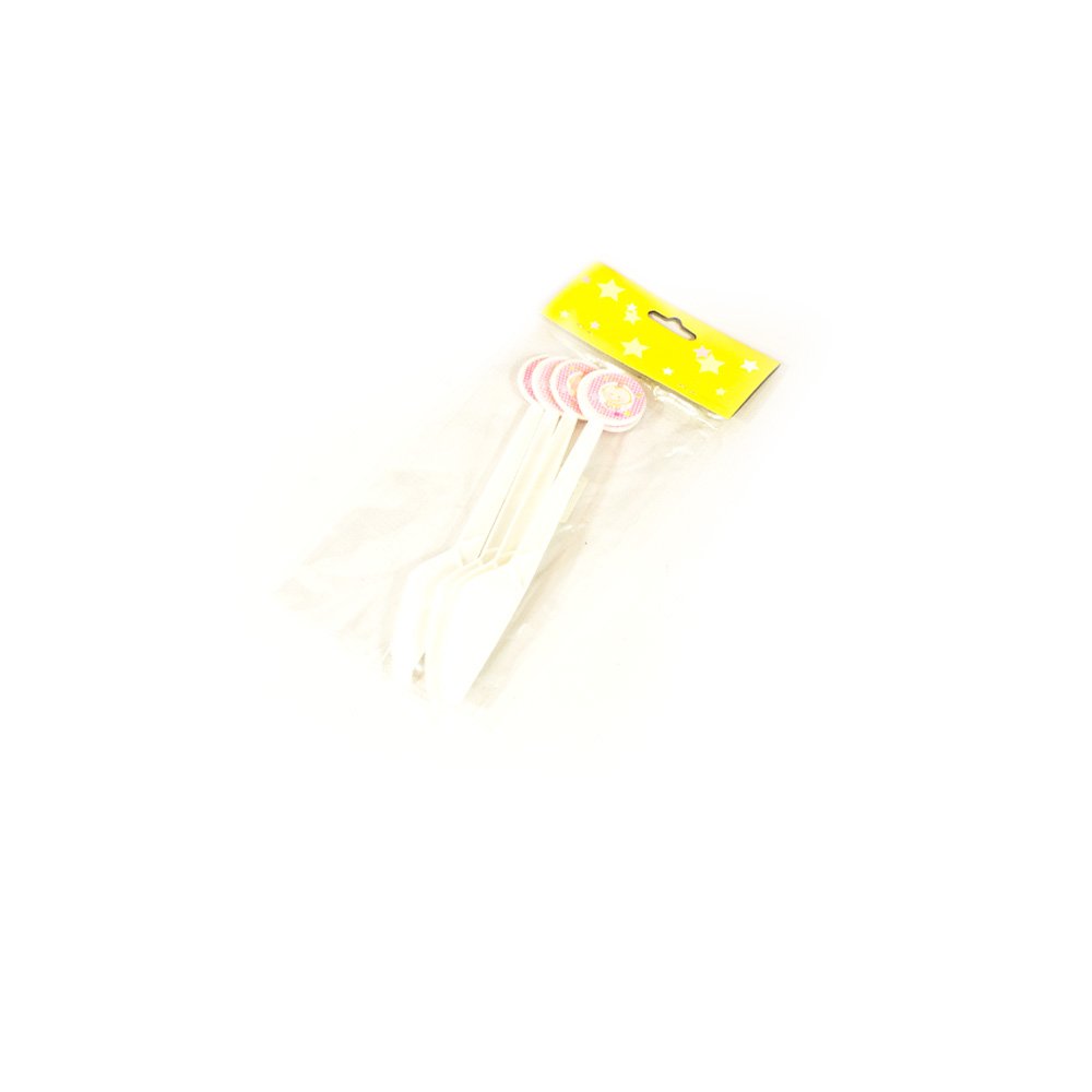 Baby Shower Plastic Knives Set- Pink