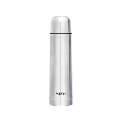"Milton Stainless Steel New Bullet Thermous Flask- Silver, 500ML"