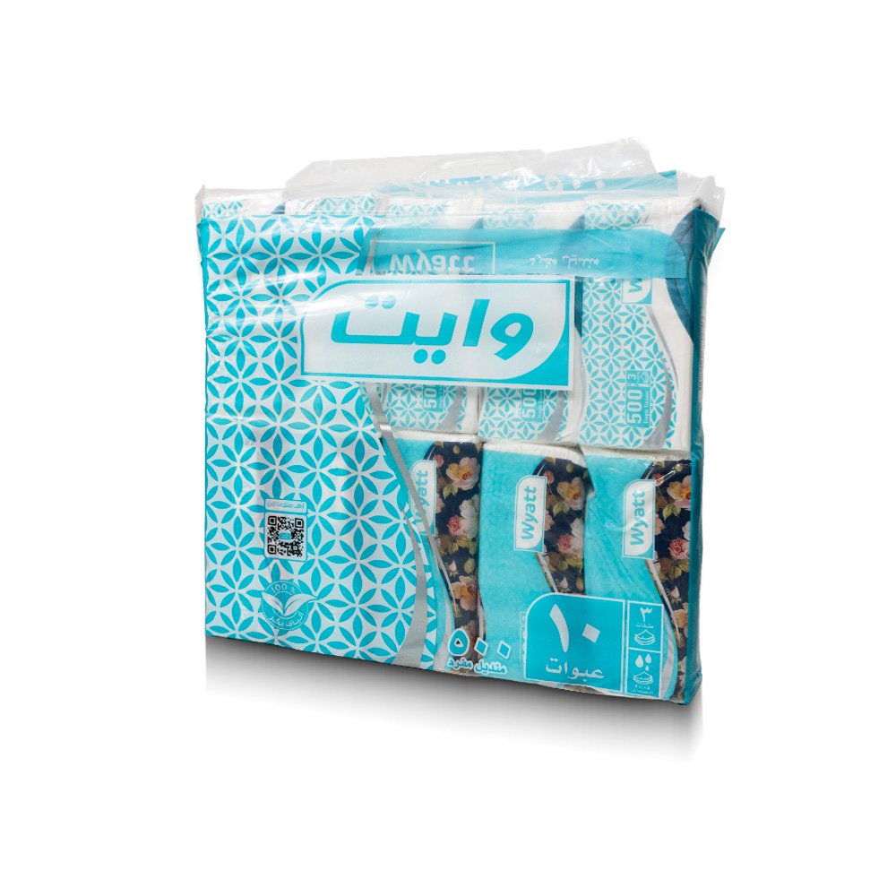"Wyatt Floral Facial Tissue Set, 8 Packs"