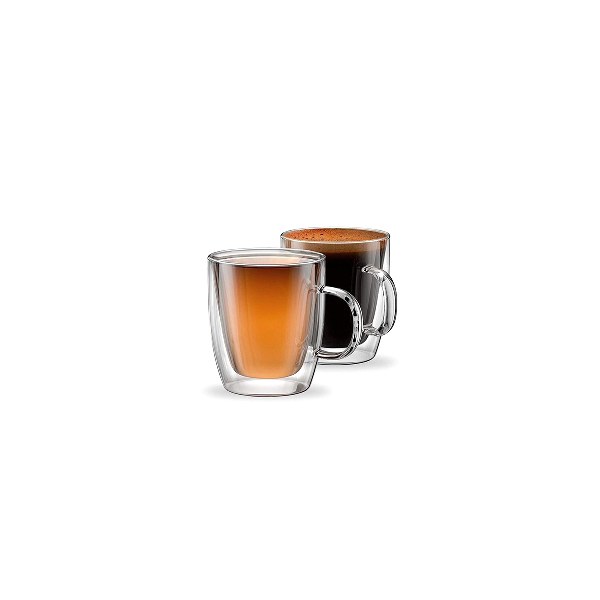 Double wall glass cup 300ml 2pcs