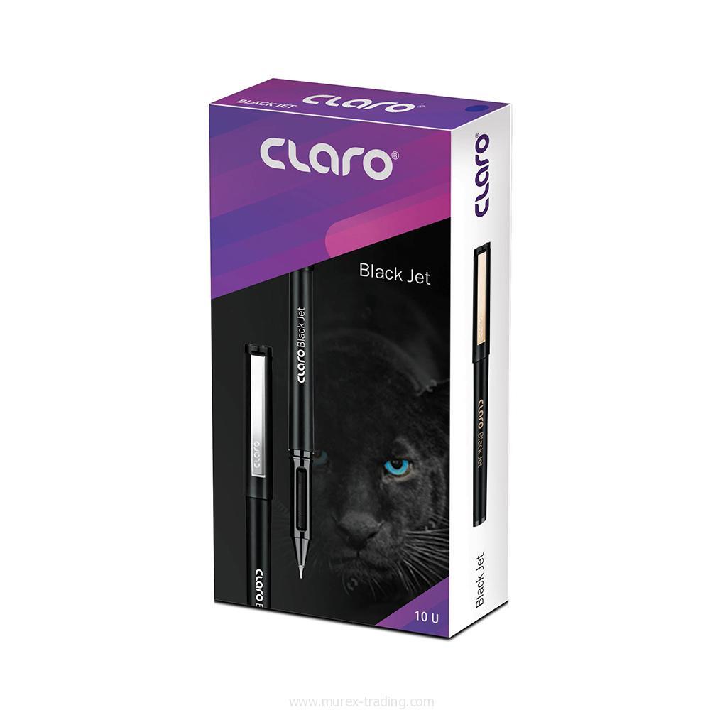 Claro Black Jet  Blue 10 Pens 1Mm