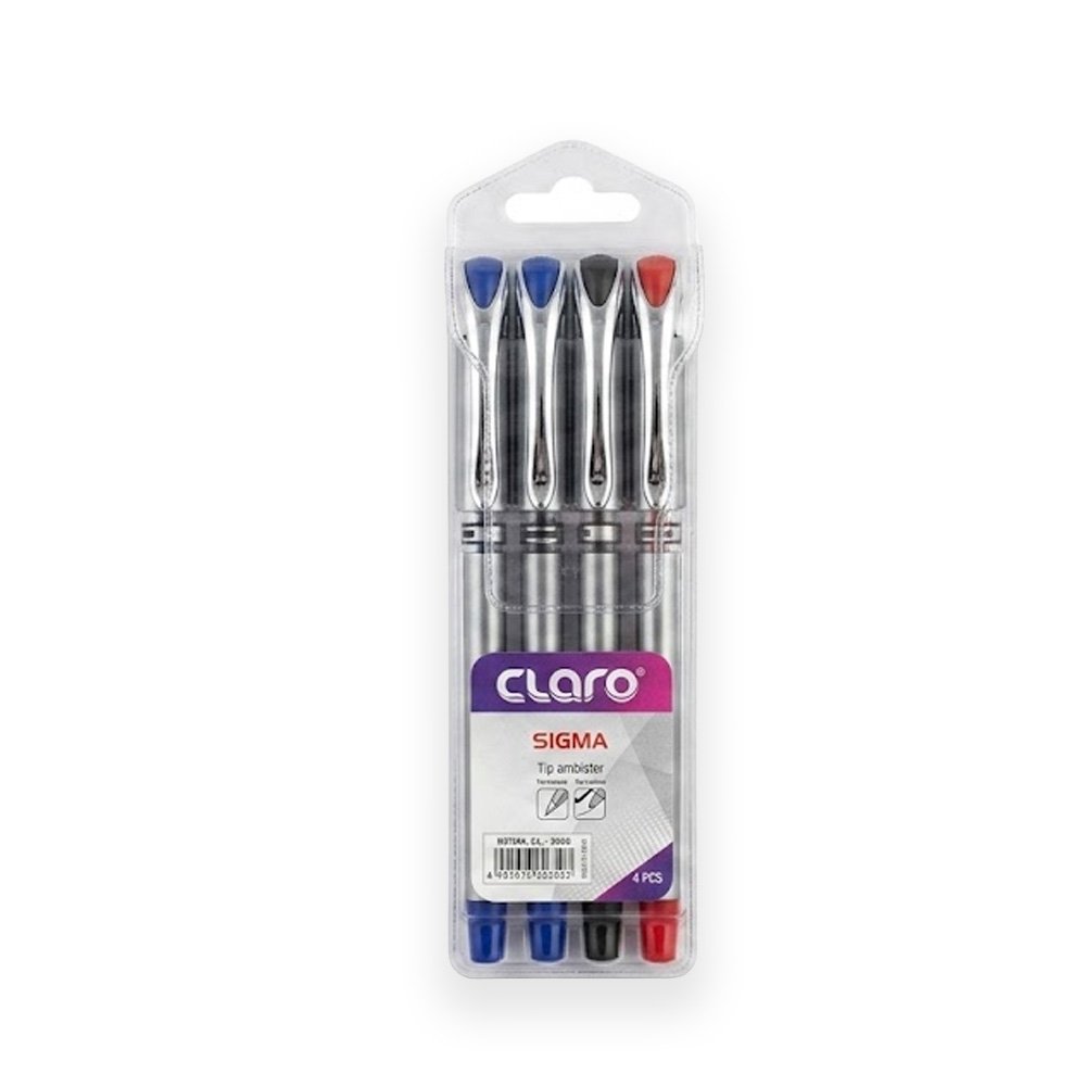 Claro Sigma Tip Pens 4 Pieces