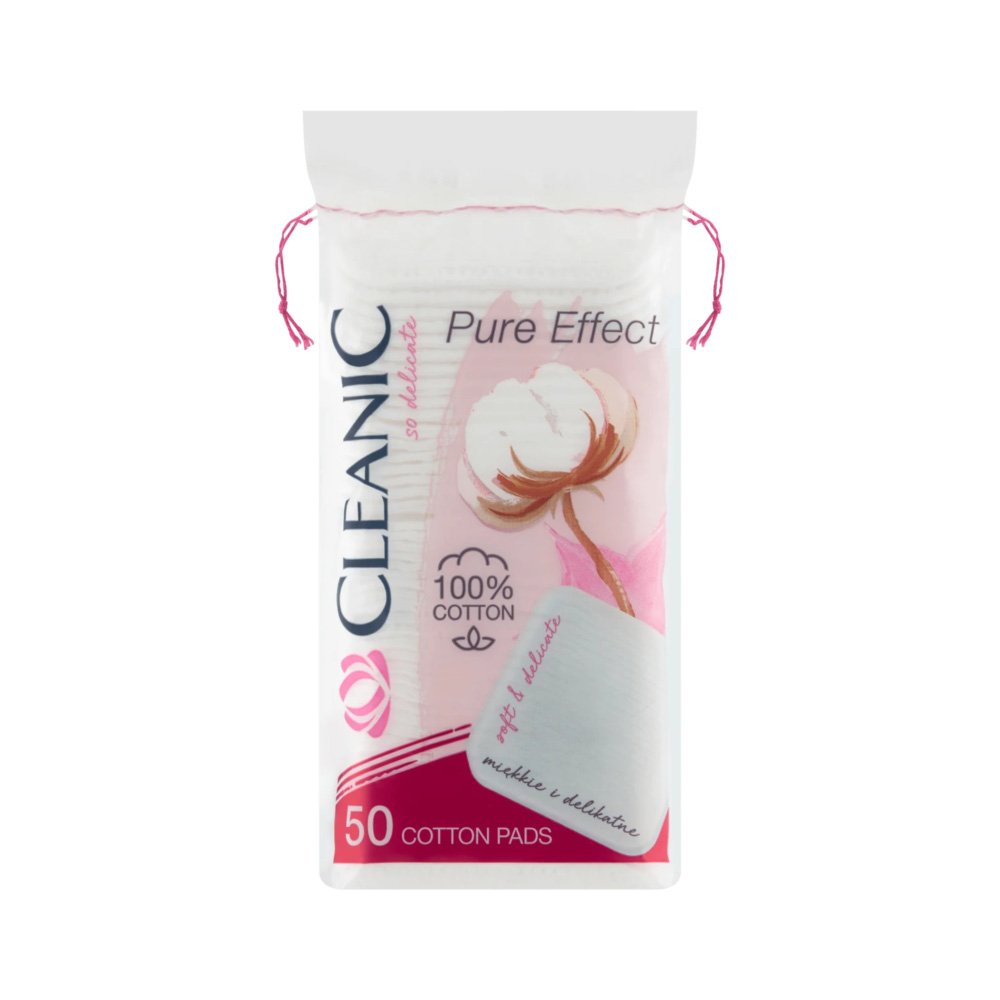 Cleanic Pure Effect Cotton Pads- 50 Pieces