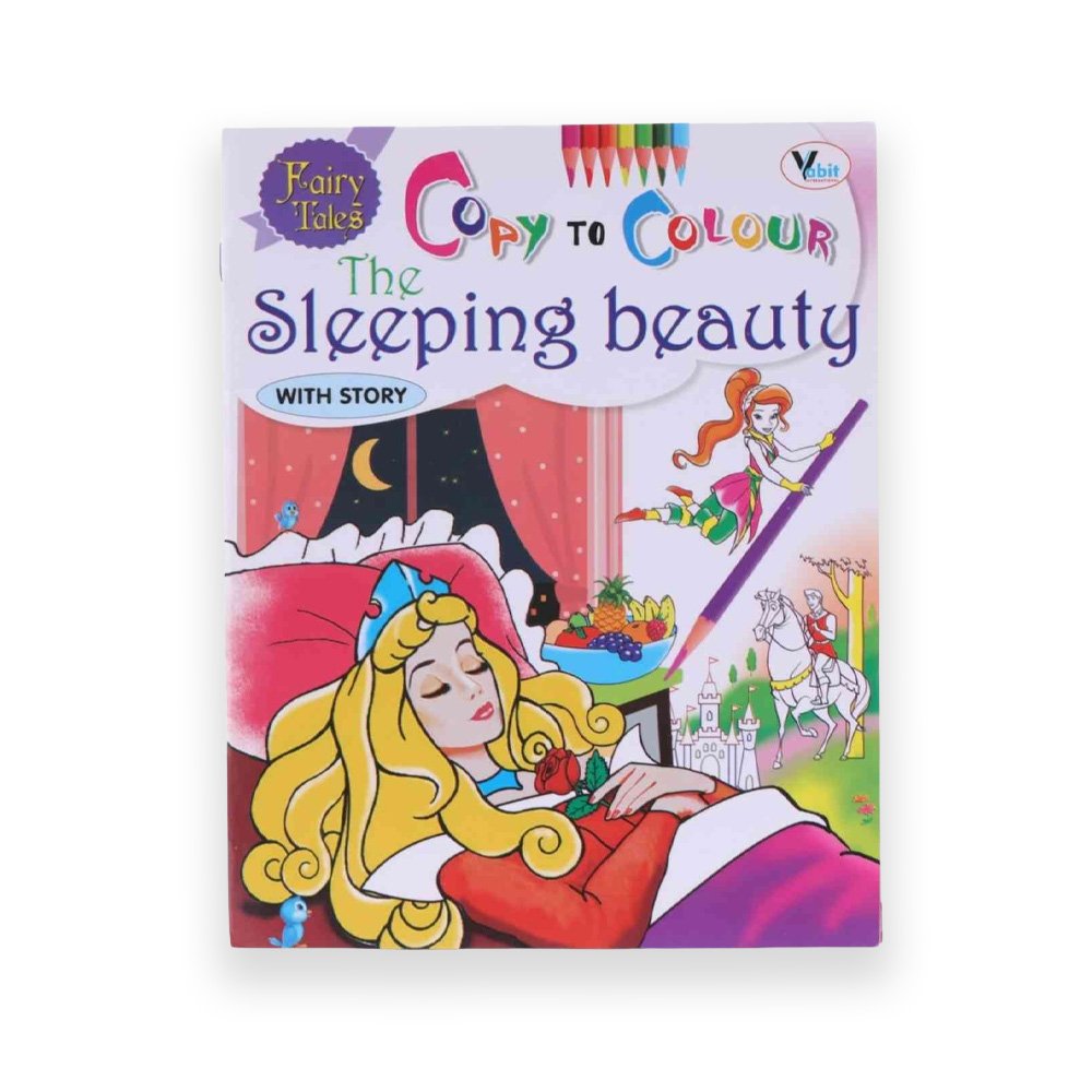2-In-1 Copy To Color Fairy Tales The Sleeping Beauty Story Book