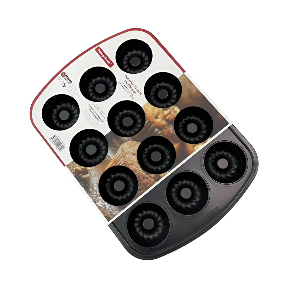 "Danny Home Muffin Pan- 12 Cups, 38.8x27.6x3cm"