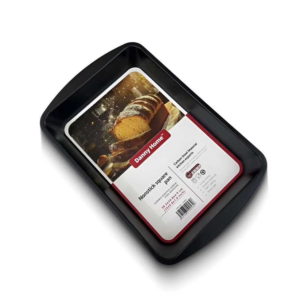 Danny Home Nonstick Rectangular Roaster Pan- 36.8x24.3x5cm