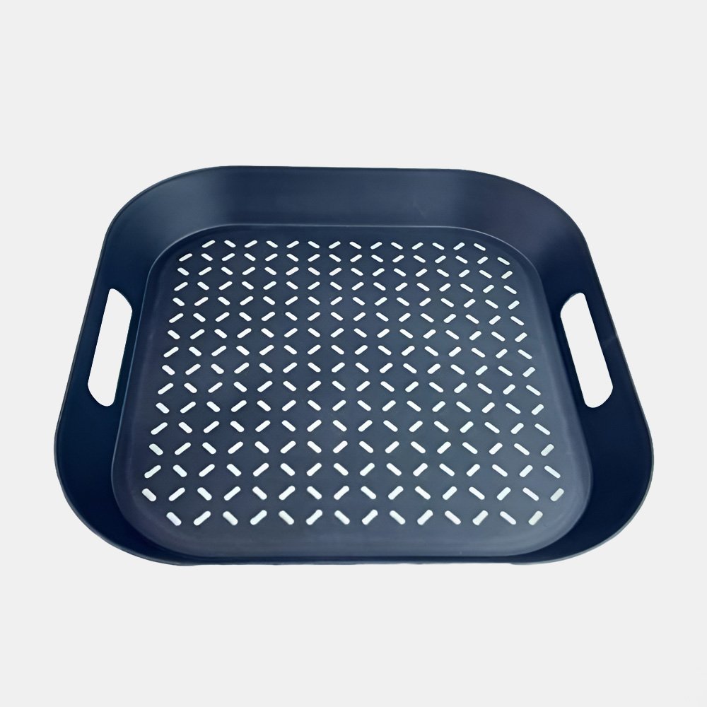 Danny Home Anti-Slip Serving Tray- Black
