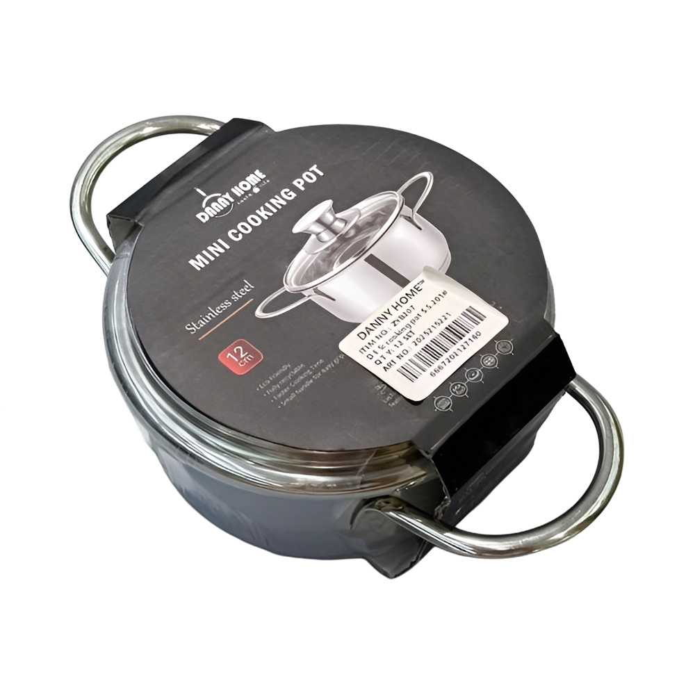 Danny Home Stainless Steel Mini Cooking Pot- 12cm