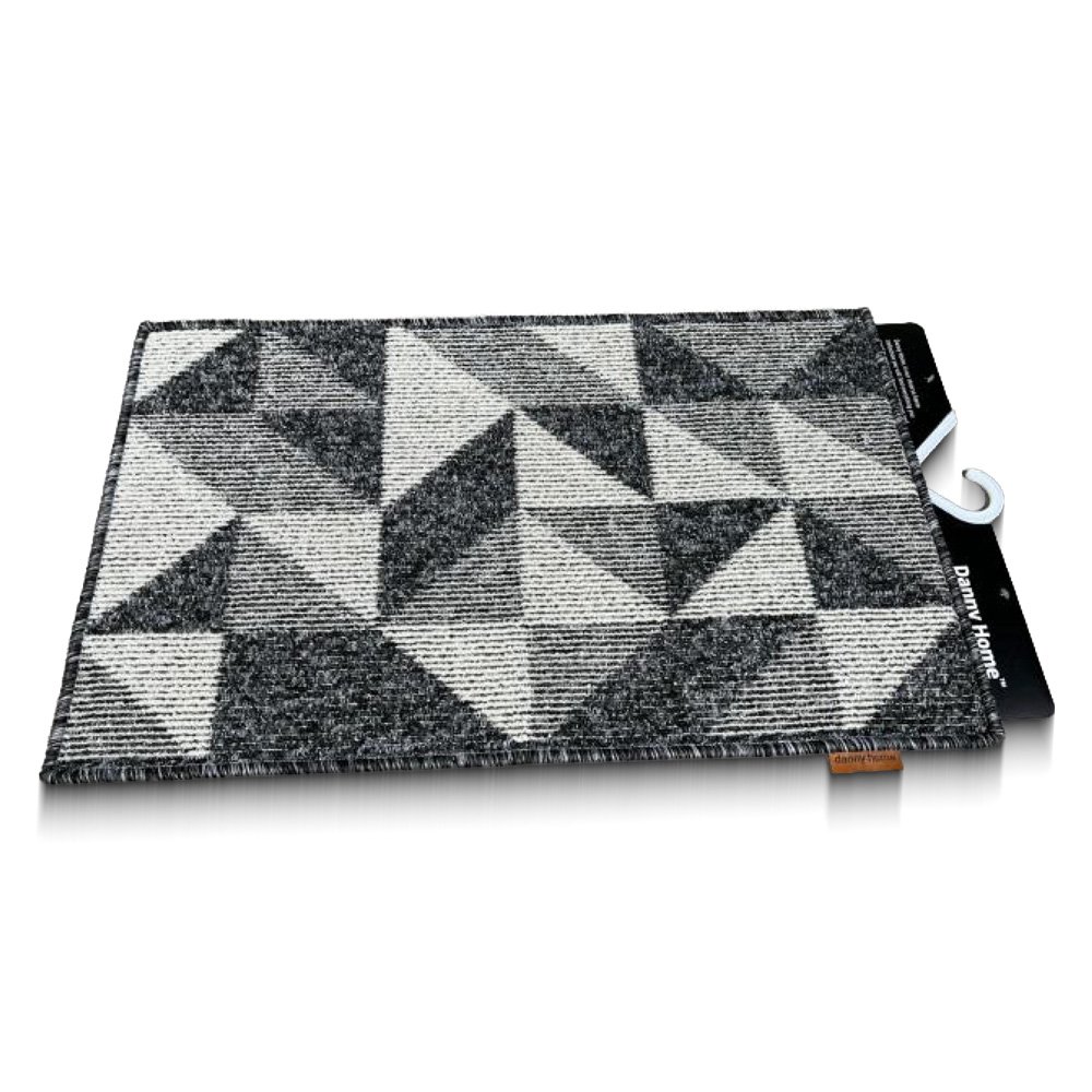 "Danny Home Indoor Doormat- Black and White, 50x80cm"