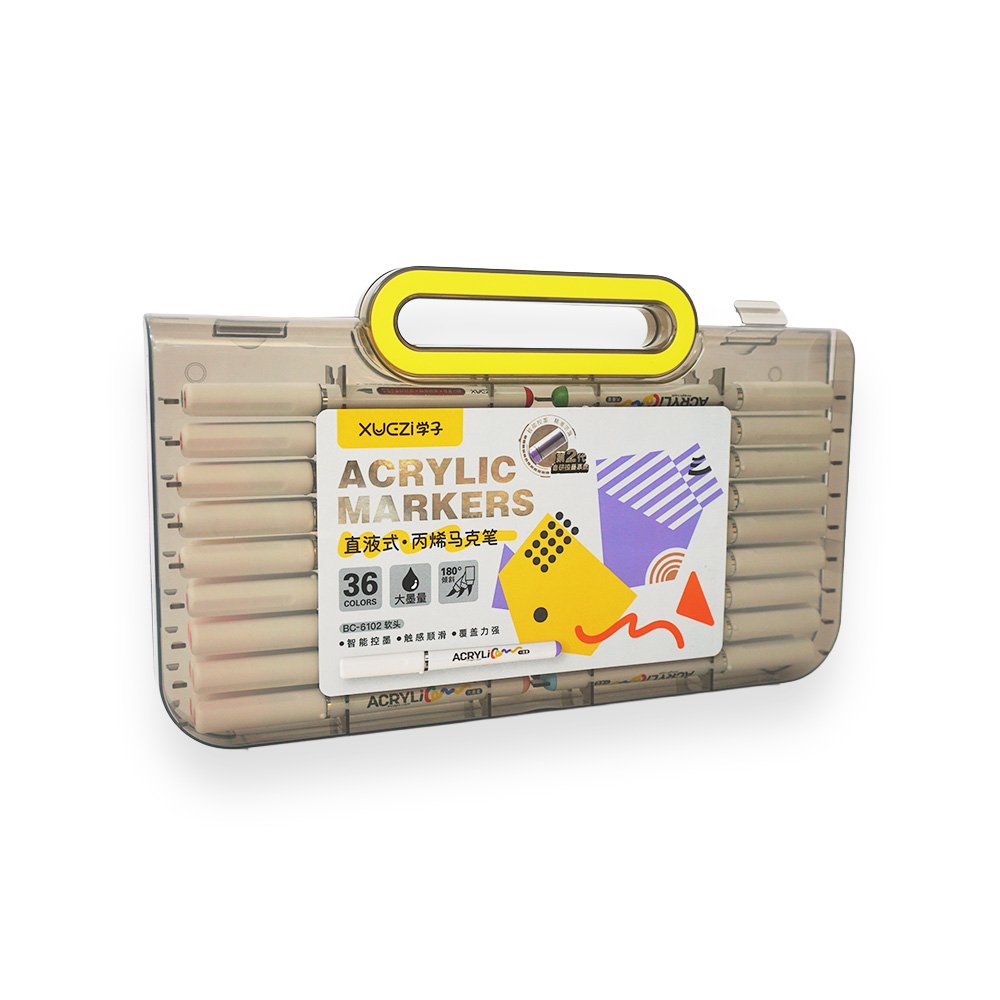 "Soft Tip Acrylic Marker Pack, 36 Pieces"