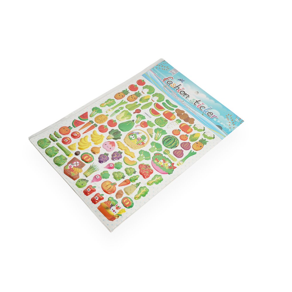 Vegetable and Fruit Sticker Sheet 315x21cm
