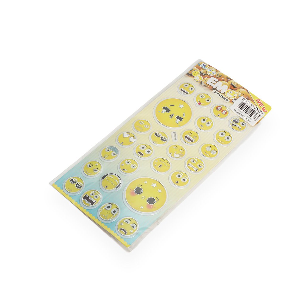 Smiling Face Sticker Sheet 28x12.5cm