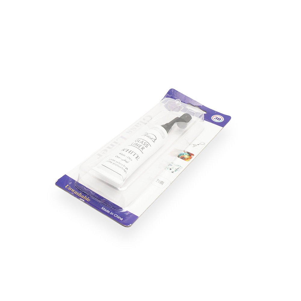 "3D Glass Paint Liner 21ml, White"