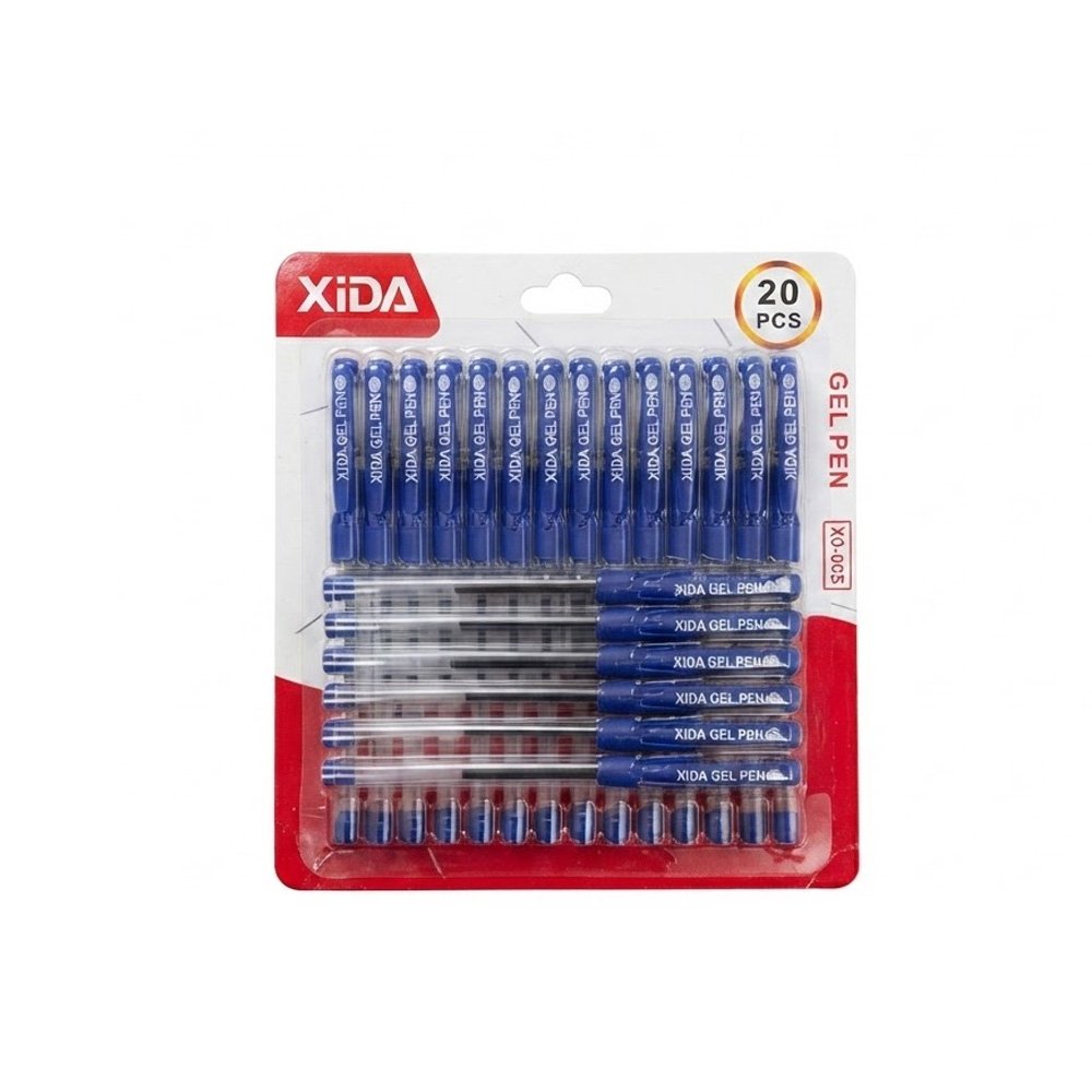 Xida Gel Pens Set Blue 20 Pieces