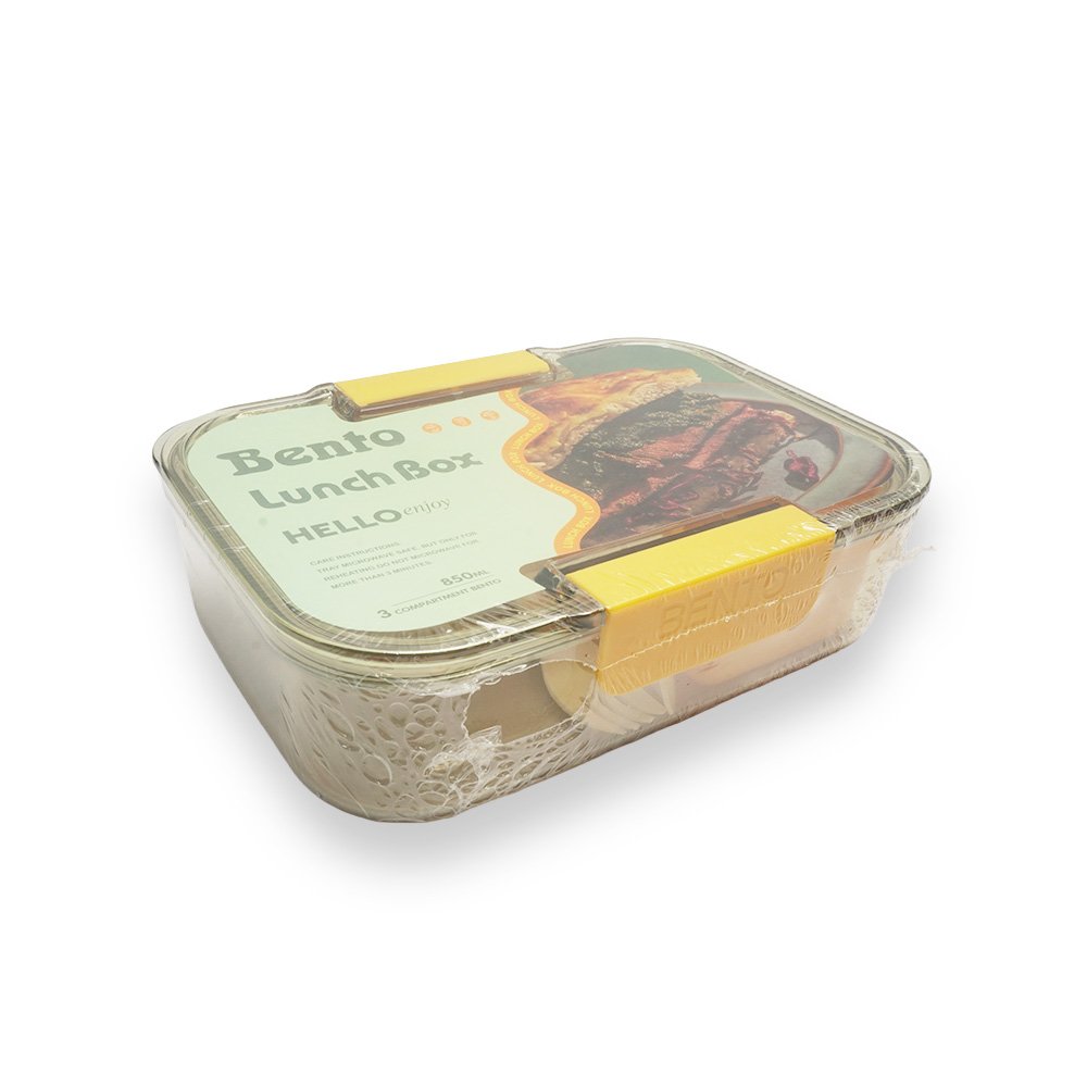 HELLO Enjoy Stainless Steel Bento Lunch Box 22x16x6cm
