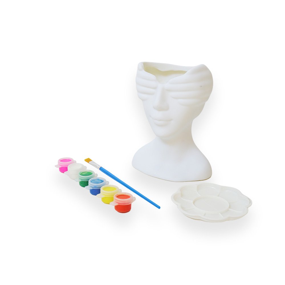 Vinyl Painting Vase Set 18cm 4 pieces