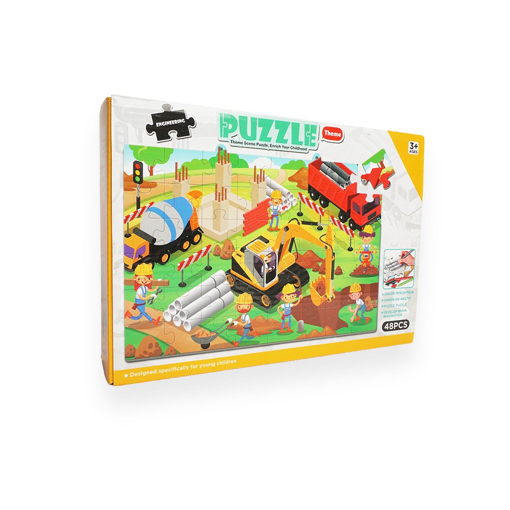 Construction Paper Education Puzzle 28x20cm