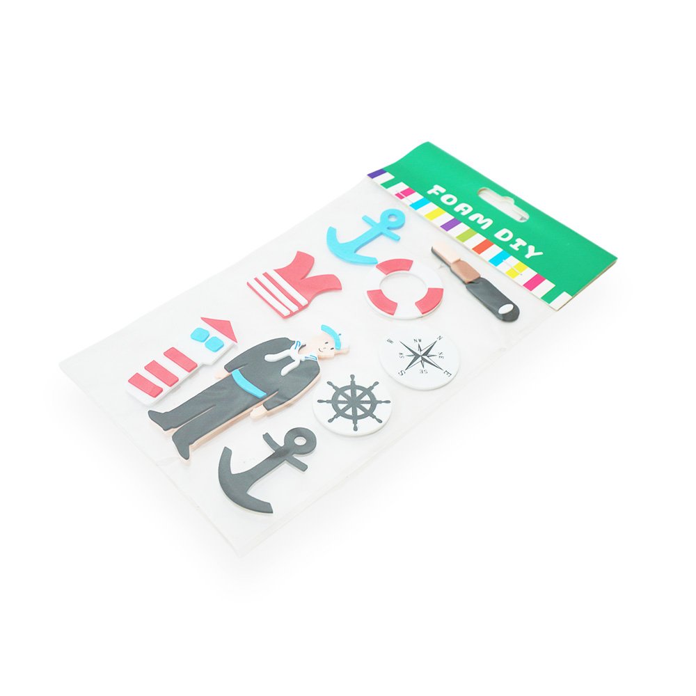 "Nautical Themed Sticker Set, 12.5x17cm"
