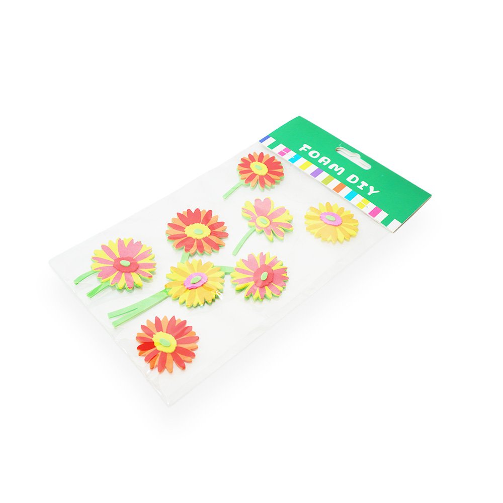 "Daisy Themed Sticker Set, 12.5x17cm"
