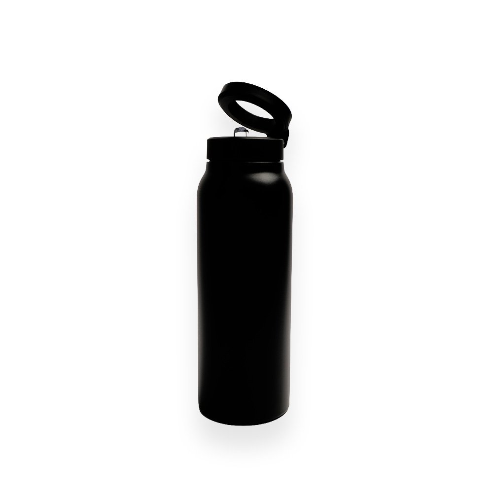 Stainless Steel Flip Top Water Bottle With Straw 800ml