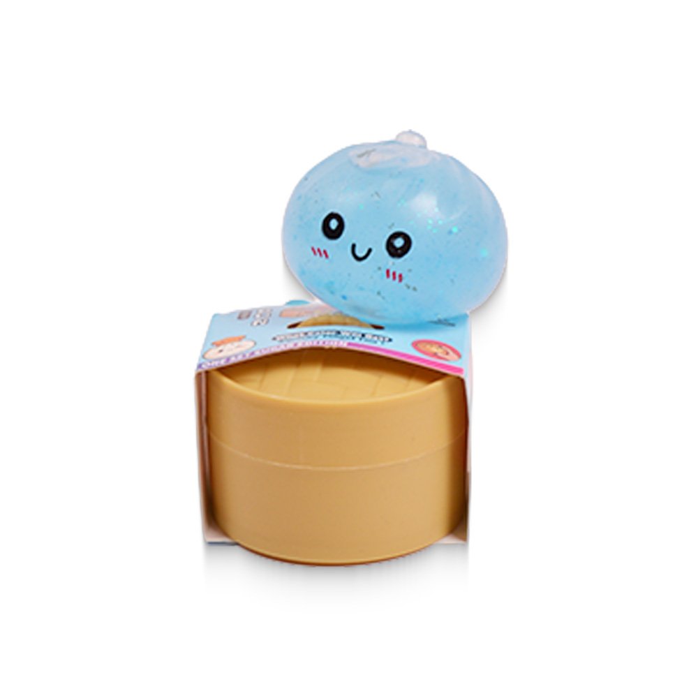 "Blind Mystery Glitter Dumpling Squishy - Pastel Colors, 5.5 cm"