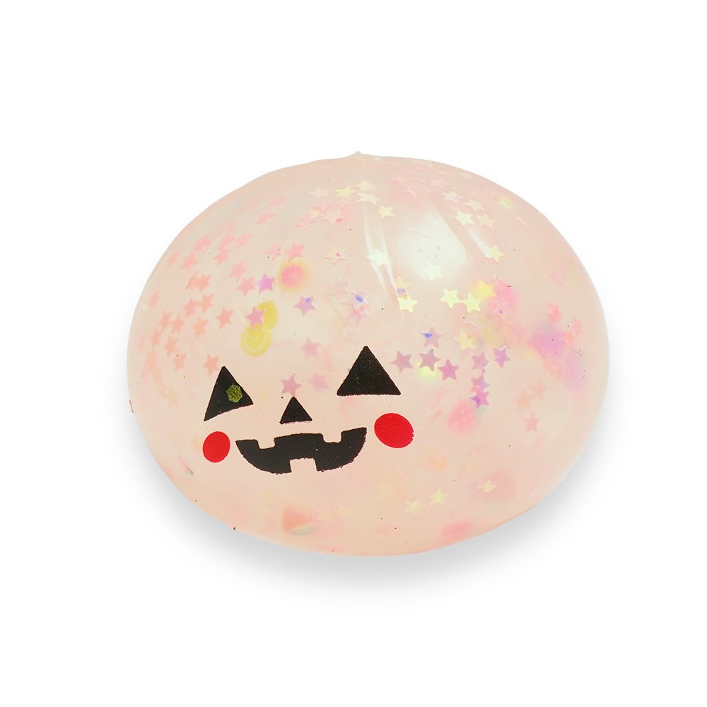 Halloween Jack-o'-Lantern Glitter Squishy
