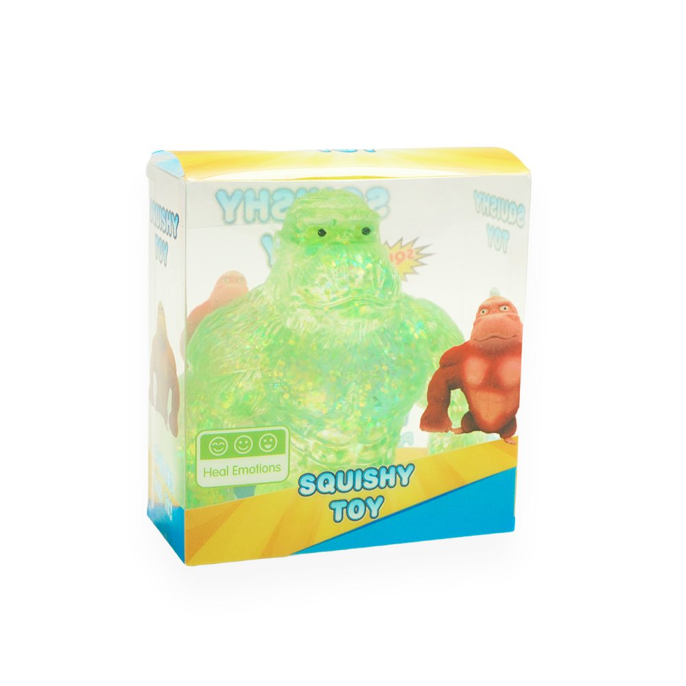 Glitter Gorilla Stretch & Squeeze Squishy