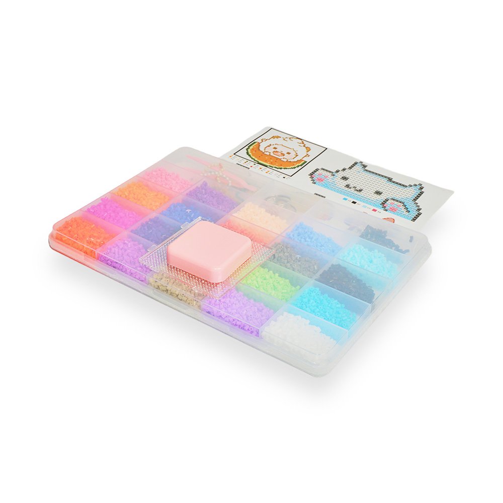 "Plastic Bead Box 25.3x17.5x1.8cm, 20 Colors"