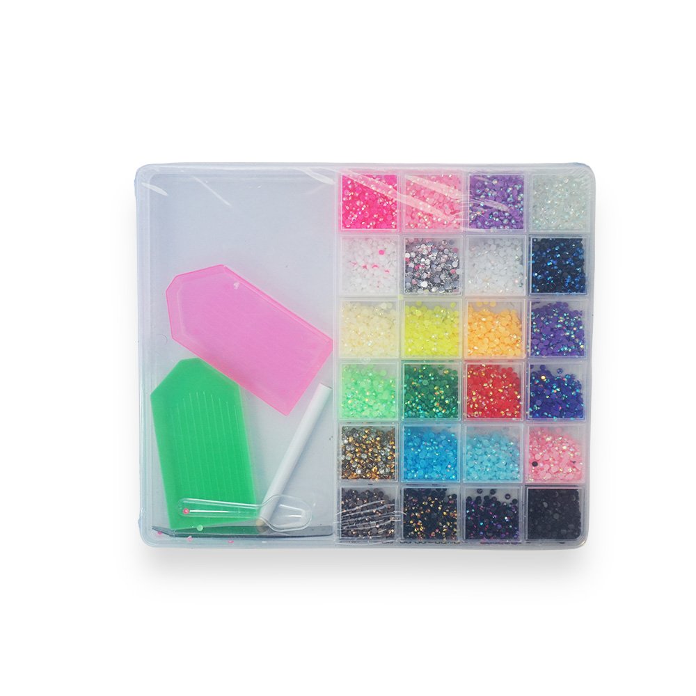 Clear Bead Storage Case with Tools
