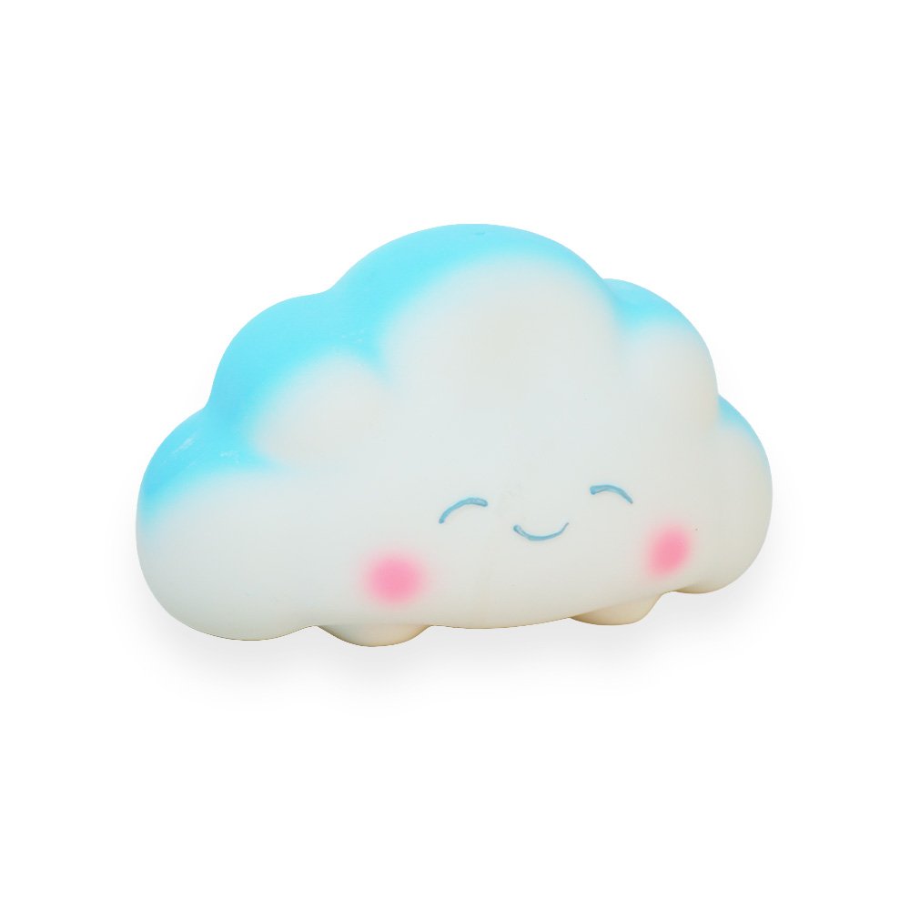 Tpr Fluffy Cloud Squishy Toy White