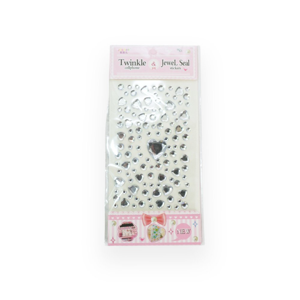 Acrylic Heart Rhinestone Stickers