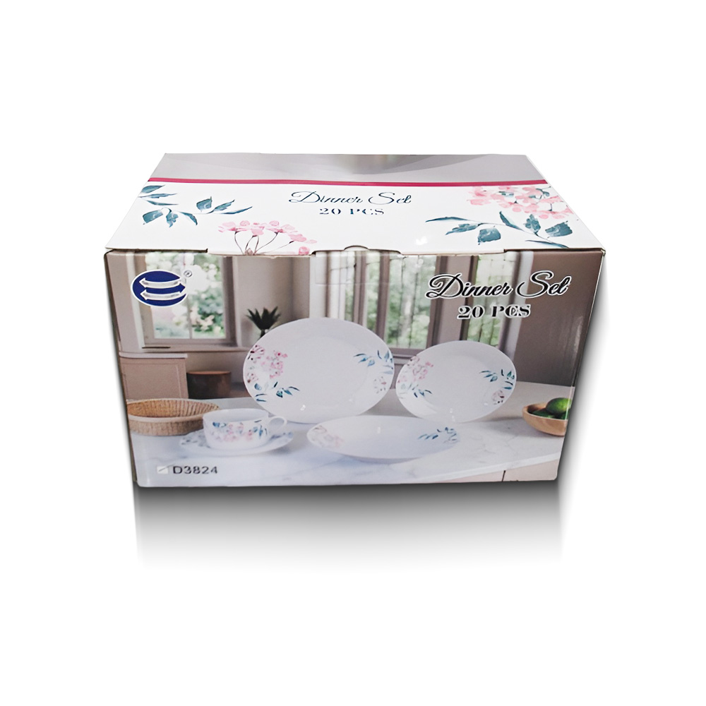 Floral Porcelain Dinner Set- 20 Pieces