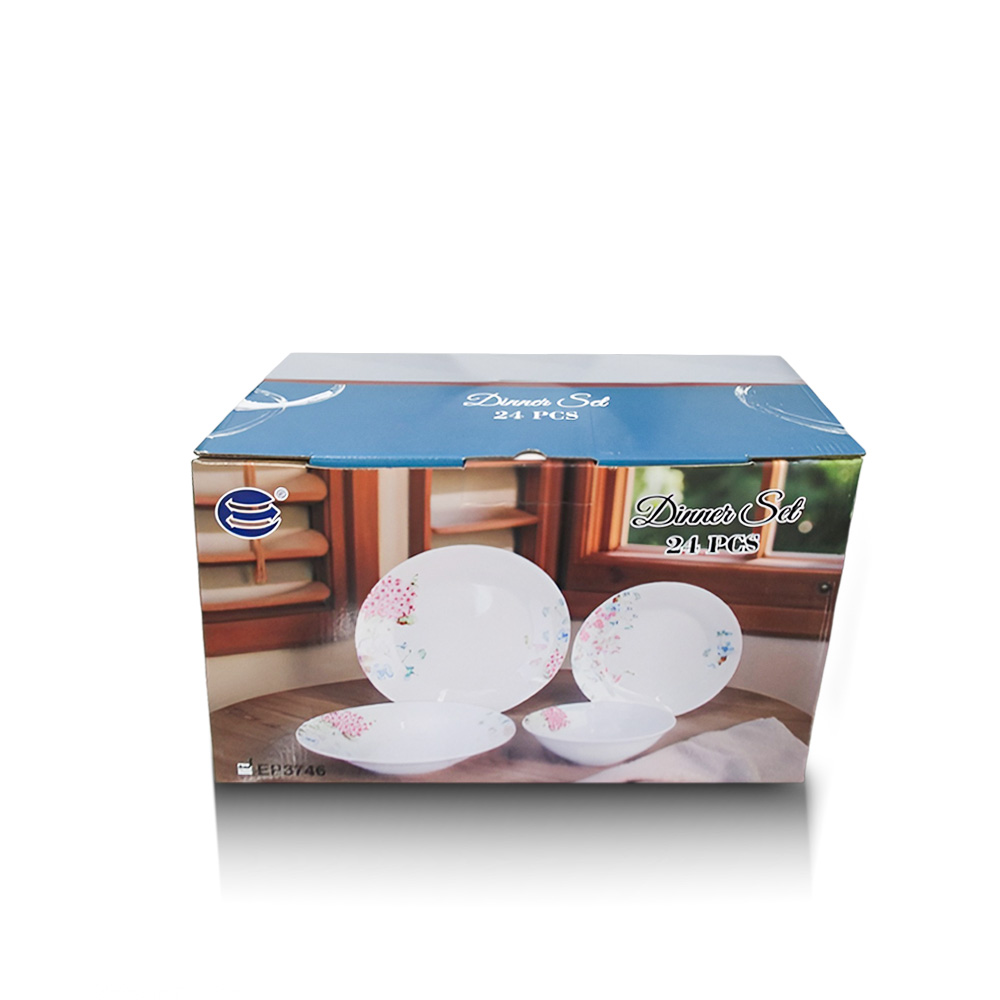 Floral Porcelain Dinner Set- 24 Pieces