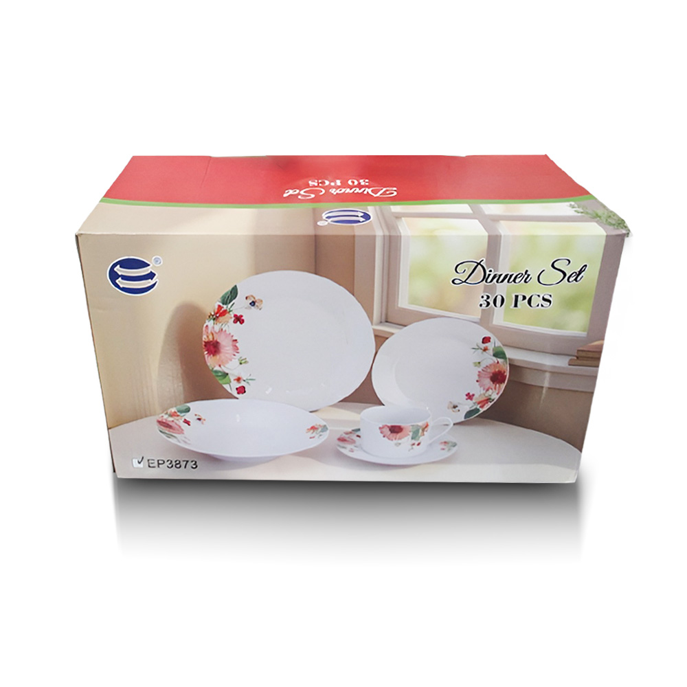 Floral Porcelain Dinner Set- 30 Pieces