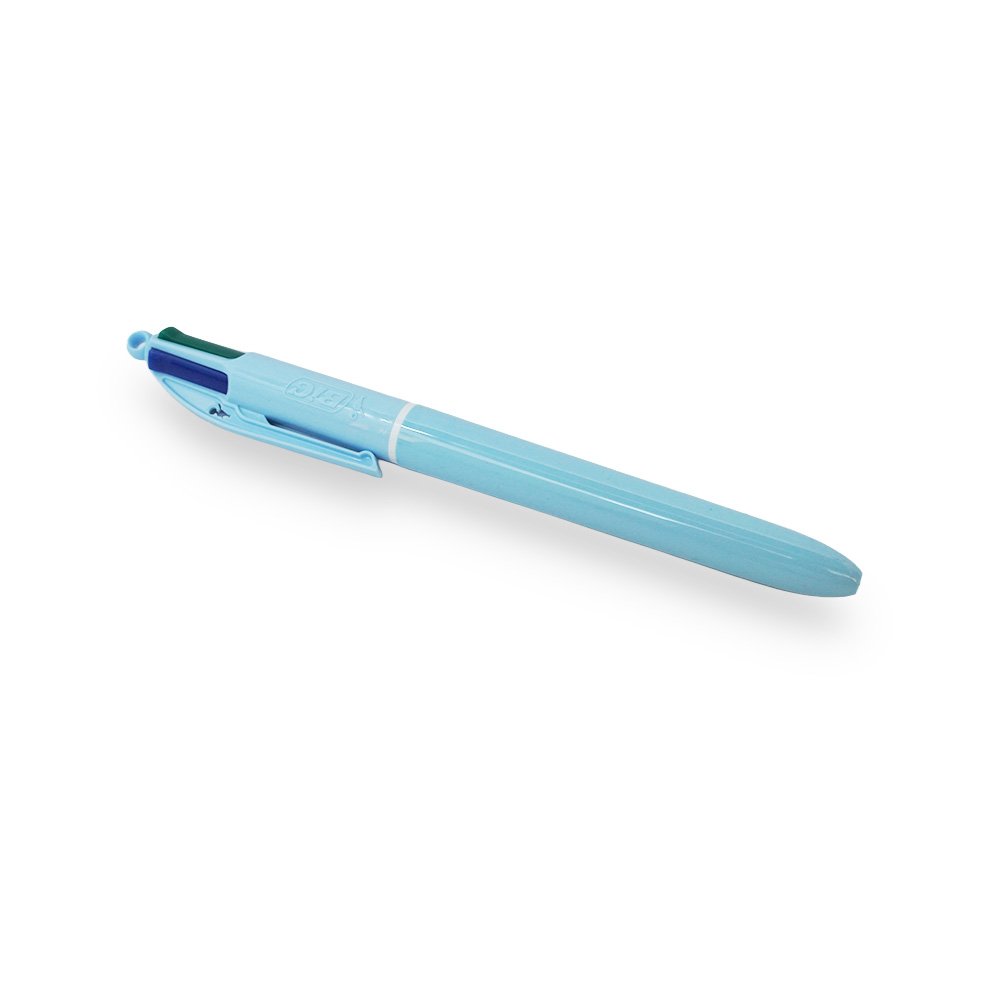 "BIC 4 Color Pen, Light Blue"