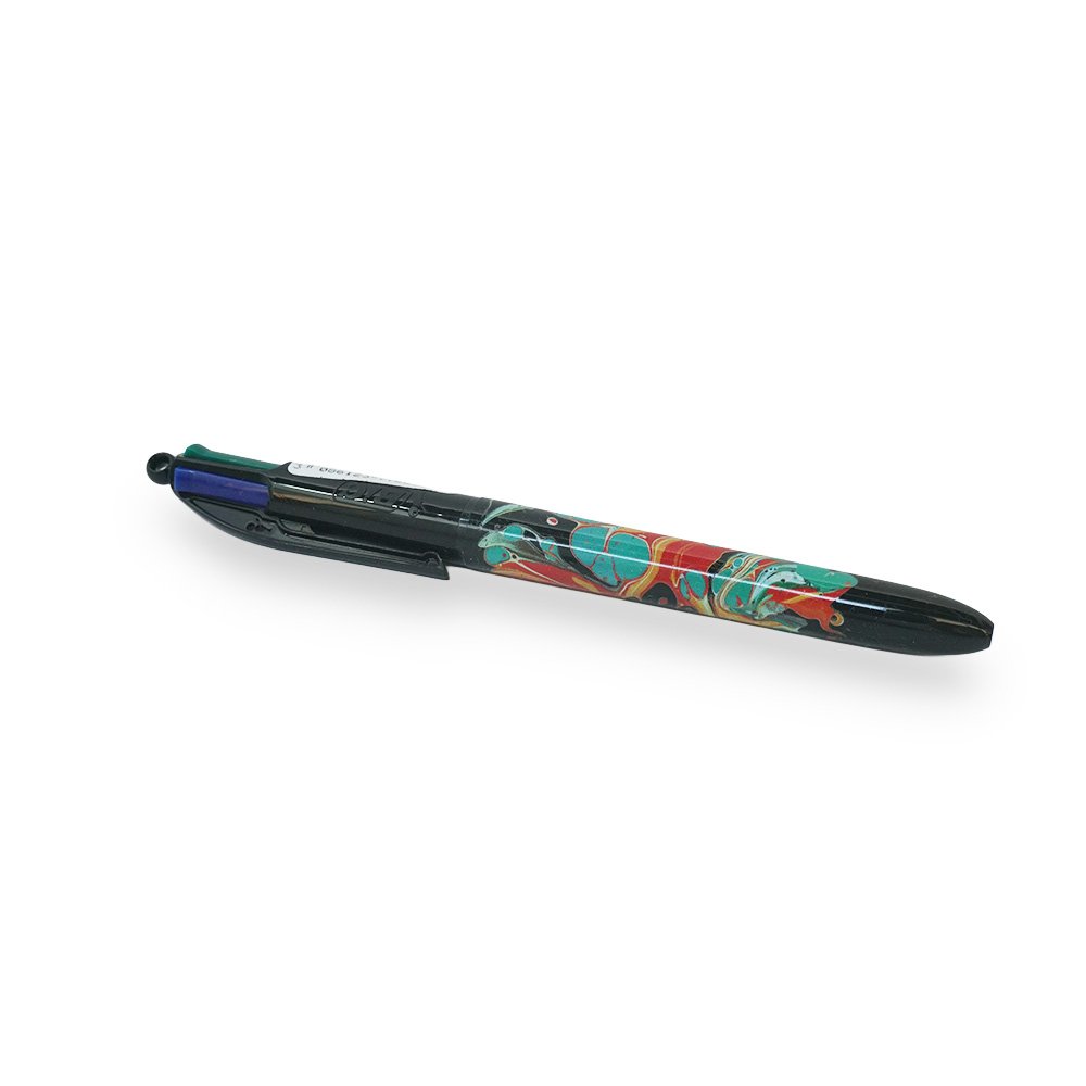 "BIC 4 Color Abstract Design Pen, Black"