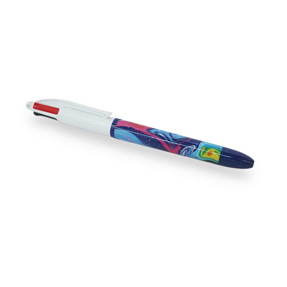 "BIC 4 Color Modern Art Pen, Blue"