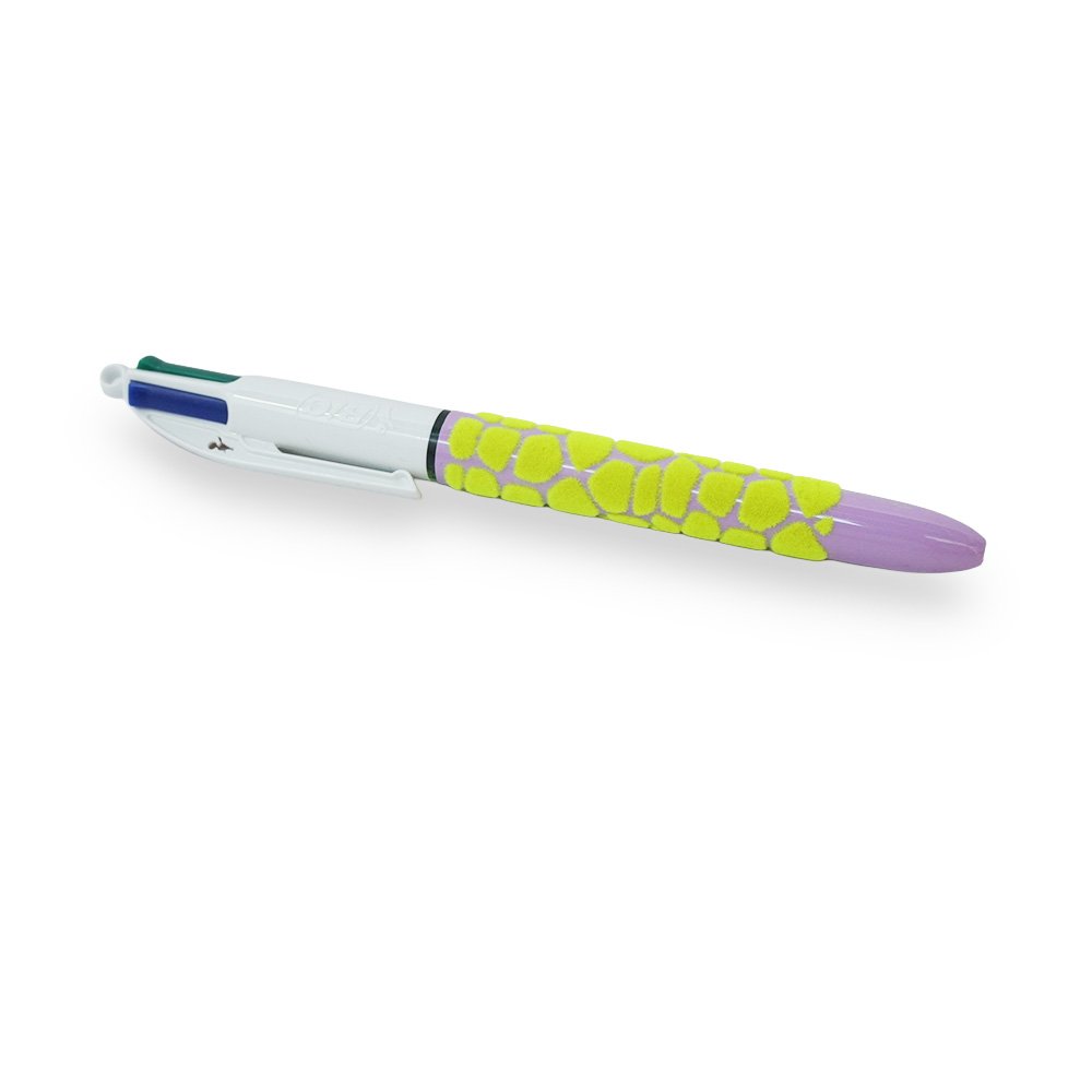 "BIC 4 Color Spot Design Pen, Purple"