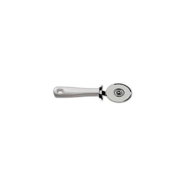 WHITE PIZZA CUTTER W/HANG TAG