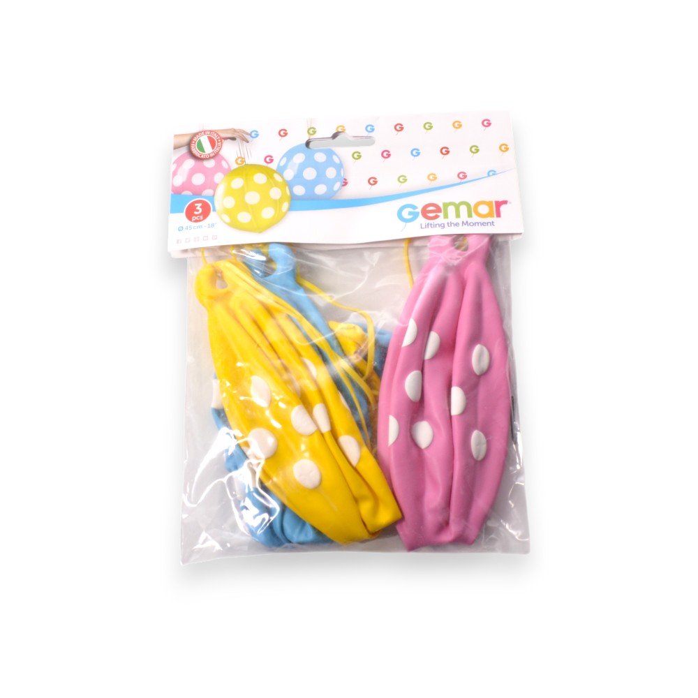 Gemar Polka Dot Balloon- 3 Pieces