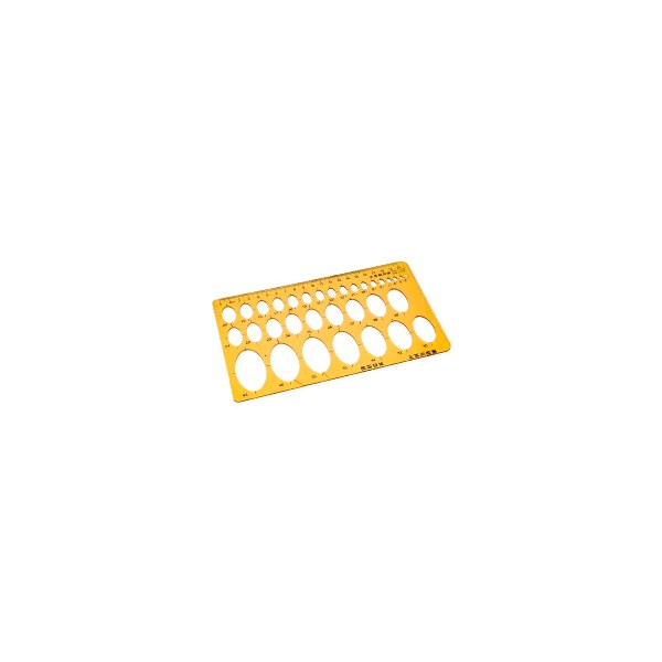 ruler 20 cm with geometic circles