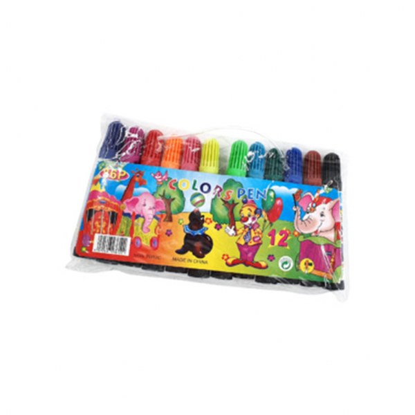 Kids Color Marker Pen Set ? 12 Colors