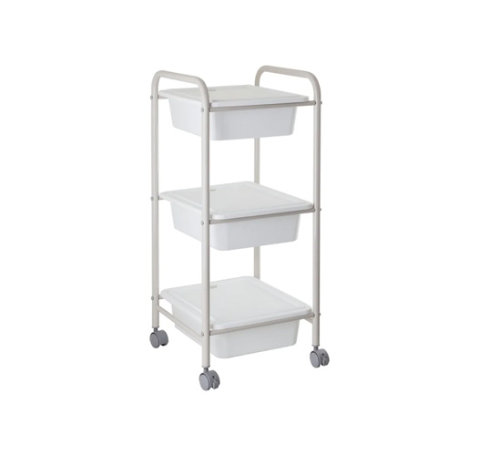 3-Tier Drawer Trolley- 32x35.5x76cm