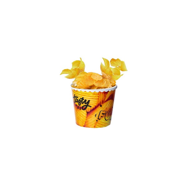 Popcorn bowl decorated 17*12.5cm-2.3L (Chips)