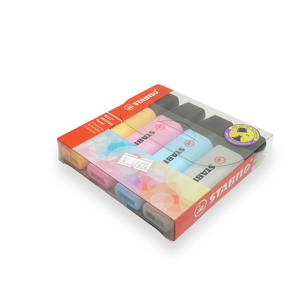"Stabilo Boss Highlighter Set, 4 Pieces"