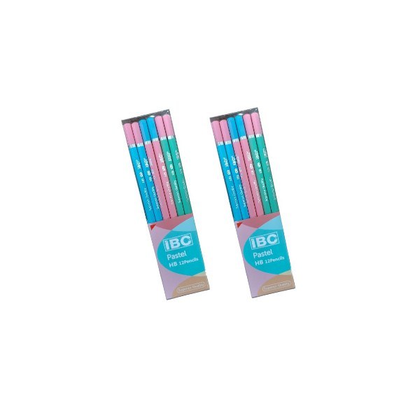 Ibc-Hex Pastel Hb Pencil 12Pcs
