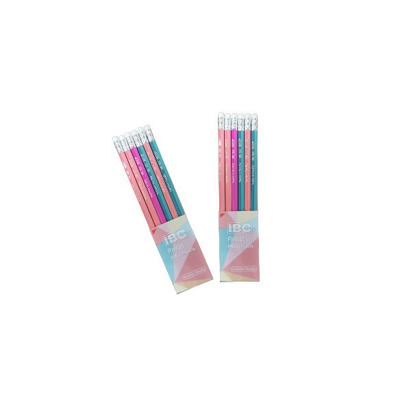 Ibc-Hex Pastel Hb Pencil 12Pcs
