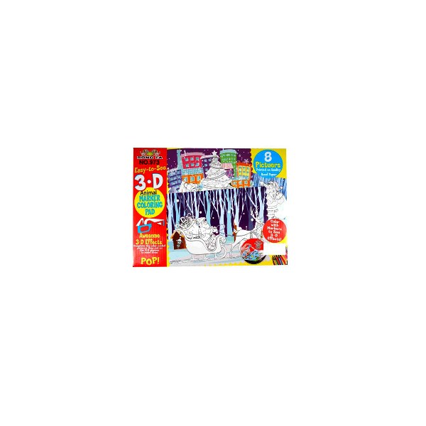 3D drawing book 8pictures 12colors
