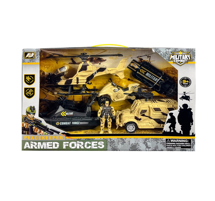 Peacekeeper Armed Forces Military Combat Set- 6 Pieces